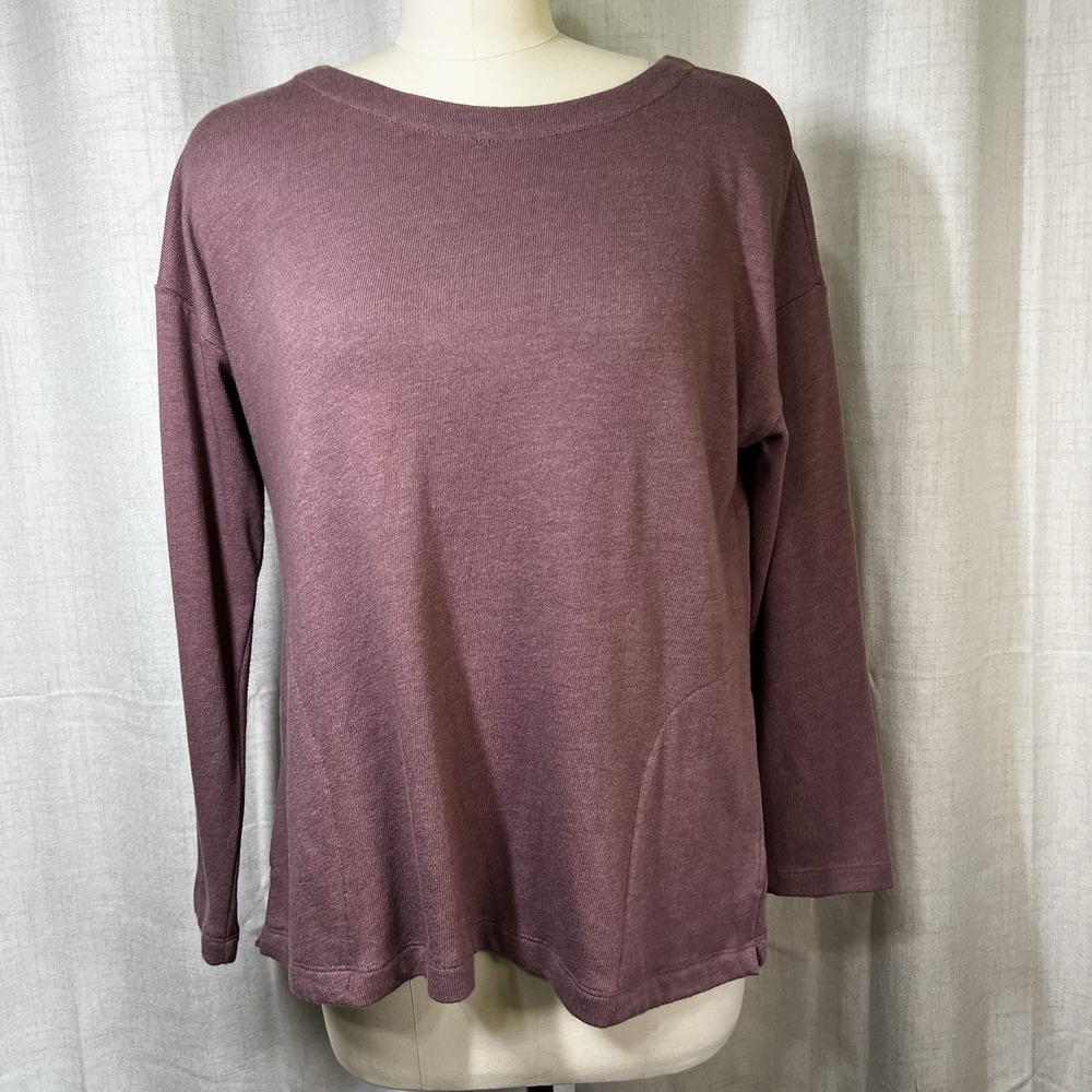 Pure Jill J Jill Women's Large‎ Red Long Sleeve Boatneck Swing Top Shirt